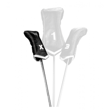 Load image into Gallery viewer, New Sun Mountain Golf Leather Black / White Fairway or Hybrid Headcover