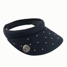 Load image into Gallery viewer, NEW 2026 Surprizeshop Ladies Crystal Clip Golf Sun Visor - Pink, Navy, White or Black.