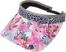 Load image into Gallery viewer, SALE Glove It Orchid Cheetah Design Ladies Golf Visor, Glove or Wristlet Bag.