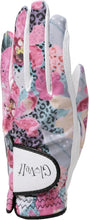 Load image into Gallery viewer, SALE Glove It Orchid Cheetah Design Ladies Golf Visor, Glove or Wristlet Bag.