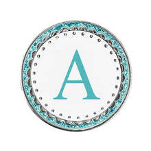 Load image into Gallery viewer, Surprizeshop Aqua Letter A to Z Golf Ball Marker. New for 2023