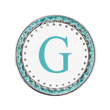 Load image into Gallery viewer, Surprizeshop Aqua Letter A to Z Golf Ball Marker. New for 2023