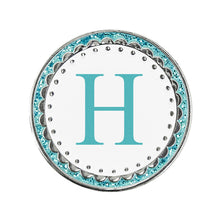 Load image into Gallery viewer, Surprizeshop Aqua Letter A to Z Golf Ball Marker. New for 2023