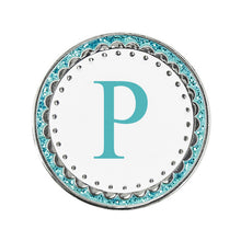 Load image into Gallery viewer, Surprizeshop Aqua Letter A to Z Golf Ball Marker. New for 2023