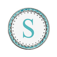 Load image into Gallery viewer, Surprizeshop Aqua Letter A to Z Golf Ball Marker. New for 2023