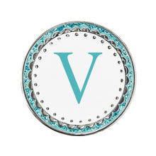 Load image into Gallery viewer, Surprizeshop Aqua Letter A to Z Golf Ball Marker. New for 2023