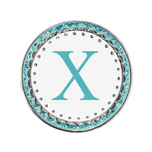 Load image into Gallery viewer, Surprizeshop Aqua Letter A to Z Golf Ball Marker. New for 2023