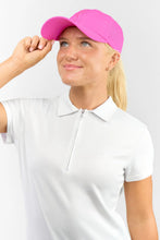 Load image into Gallery viewer, Surprizeshop Ladies Vented Golf Cap with Lady Golfer Embroidery . Navy Blue, White, Pink or Royal Blue.