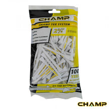 Load image into Gallery viewer, CHAMP Tee System Bamboo Golf Tees 38, 54, 69, 83 mm (Standard or Large Pack)
