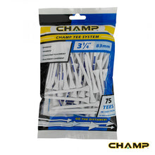 Load image into Gallery viewer, CHAMP Tee System Bamboo Golf Tees 38, 54, 69, 83 mm (Standard or Large Pack)