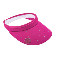 Load image into Gallery viewer, NEW 2026 Surprizeshop Ladies Crystal Clip Golf Sun Visor - Pink, Navy, White or Black.
