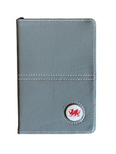 Load image into Gallery viewer, Leather Golf Scorecard Holder with Detachable Magnetic Golf Ball Marker. England, Wales, Scotland, Ireland, IOM, Northern Ireland, Shamrock.