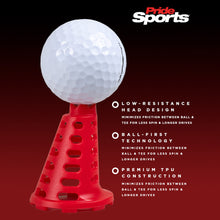 Load image into Gallery viewer, Pride Sports Performance Simulator Golf Tees. 7 Tees, 24 to 42 mm.