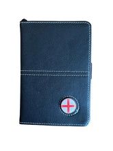 Load image into Gallery viewer, Leather Golf Scorecard Holder with Detachable Magnetic Golf Ball Marker. England, Wales, Scotland, Ireland, IOM, Northern Ireland, Shamrock.