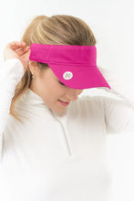 Load image into Gallery viewer, New Surprizeshop Ladies Becmoor Velcro Golf Visor - Black or Pink.
