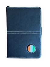 Load image into Gallery viewer, Leather Golf Scorecard Holder with Detachable Magnetic Golf Ball Marker. England, Wales, Scotland, Ireland, IOM, Northern Ireland, Shamrock.