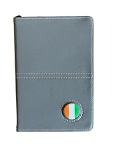 Load image into Gallery viewer, Leather Golf Scorecard Holder with Detachable Magnetic Golf Ball Marker. England, Wales, Scotland, Ireland, IOM, Northern Ireland, Shamrock.