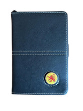 Load image into Gallery viewer, Leather Golf Scorecard Holder with Detachable Magnetic Golf Ball Marker. England, Wales, Scotland, Ireland, IOM, Northern Ireland, Shamrock.