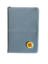 Load image into Gallery viewer, Leather Golf Scorecard Holder with Detachable Magnetic Golf Ball Marker. England, Wales, Scotland, Ireland, IOM, Northern Ireland, Shamrock.