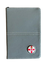 Load image into Gallery viewer, Leather Golf Scorecard Holder with Detachable Magnetic Golf Ball Marker. England, Wales, Scotland, Ireland, IOM, Northern Ireland, Shamrock.
