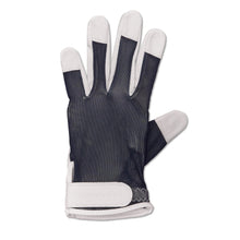 Load image into Gallery viewer, Surprizeshop Ladies Tan Through Cabretta Leather Sun Glove - Navy Blue. Small Medium or Large