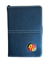 Load image into Gallery viewer, Leather Golf Scorecard Holder with Detachable Magnetic Golf Ball Marker. England, Wales, Scotland, Ireland, IOM, Northern Ireland, Shamrock.
