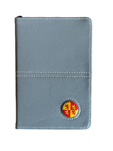 Load image into Gallery viewer, Leather Golf Scorecard Holder with Detachable Magnetic Golf Ball Marker. England, Wales, Scotland, Ireland, IOM, Northern Ireland, Shamrock.