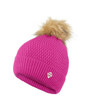 Load image into Gallery viewer, Pure Golf Ladies Greta Waterproof Golf Bobble Hat. Pink.