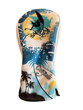 Load image into Gallery viewer, PRG Originals Surf and Turf Design Golf Headcovers. Set of 3. Driver, Fairway and Rescue or Putter Cover.