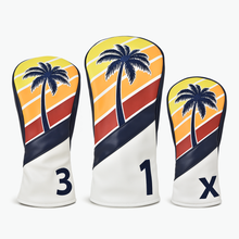 Load image into Gallery viewer, PRG Originals Endless Summer Design Golf Headcovers. Set of 3. Driver, Fairway and Rescue or Putter Cover.