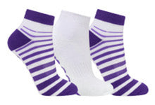 Load image into Gallery viewer, 2024 Surprizeshop 3 Pairs of Ladies Trainer Golf Socks. Aqua Pink Purple Multicolour