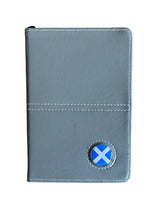 Load image into Gallery viewer, Leather Golf Scorecard Holder with Detachable Magnetic Golf Ball Marker. England, Wales, Scotland, Ireland, IOM, Northern Ireland, Shamrock.
