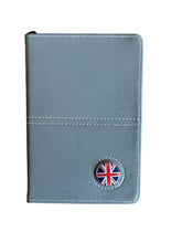 Load image into Gallery viewer, Leather Golf Scorecard Holder with Detachable Magnetic Golf Ball Marker. England, Wales, Scotland, Ireland, IOM, Northern Ireland, Shamrock.