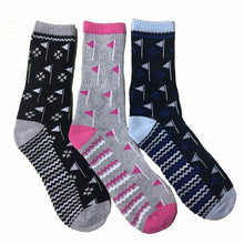 Load image into Gallery viewer, Surprizeshop Ladies Crew Golf Socks. Single Pair, Black, Navy or Grey.