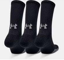 Load image into Gallery viewer, Under Armour Heat Gear Crew Socks. Black