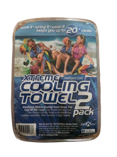 Load image into Gallery viewer, Realgear Xtreme Golf or Sports Cooling Large Towel. Single or Twin Pack. Blue.
