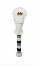 Load image into Gallery viewer, Asbri Wales Crested Golf Driver, Fairway or Hybrid Headcover. White.
