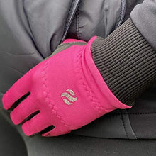 Load image into Gallery viewer, Surprizeshop Ladies Polar Stretch Winter Golf Gloves - Pink.