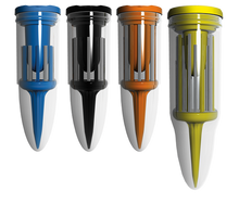 Load image into Gallery viewer, Brush T Golf Tees In Bullet Pack. 52MM, 57MM, 62MM or XLT