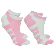 Load image into Gallery viewer, Pure Golf Ladies 2 Pair Pack of Dixie Golf Socks. Pink, Green, Purple, Navy etc