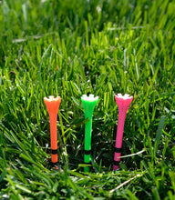 Load image into Gallery viewer, Champ Zarma My Hite Fly Golf Tees. 69mm Citrus Colours