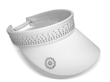 Load image into Gallery viewer, Surprizeshop Ladies Crystal Embellished Golf Sun Visor - Black Pink Navy White, Royal Blue.