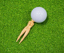 Load image into Gallery viewer, Longridge Strip Teez (Pack of 6) - Pink. Novelty Golf Tees.