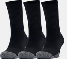 Load image into Gallery viewer, Under Armour Heat Gear Crew Socks. Black