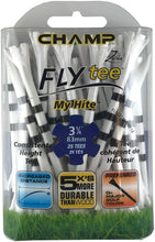 Load image into Gallery viewer, Champ Zarma My Hite Fly Golf Tees. 83mm Black / White.