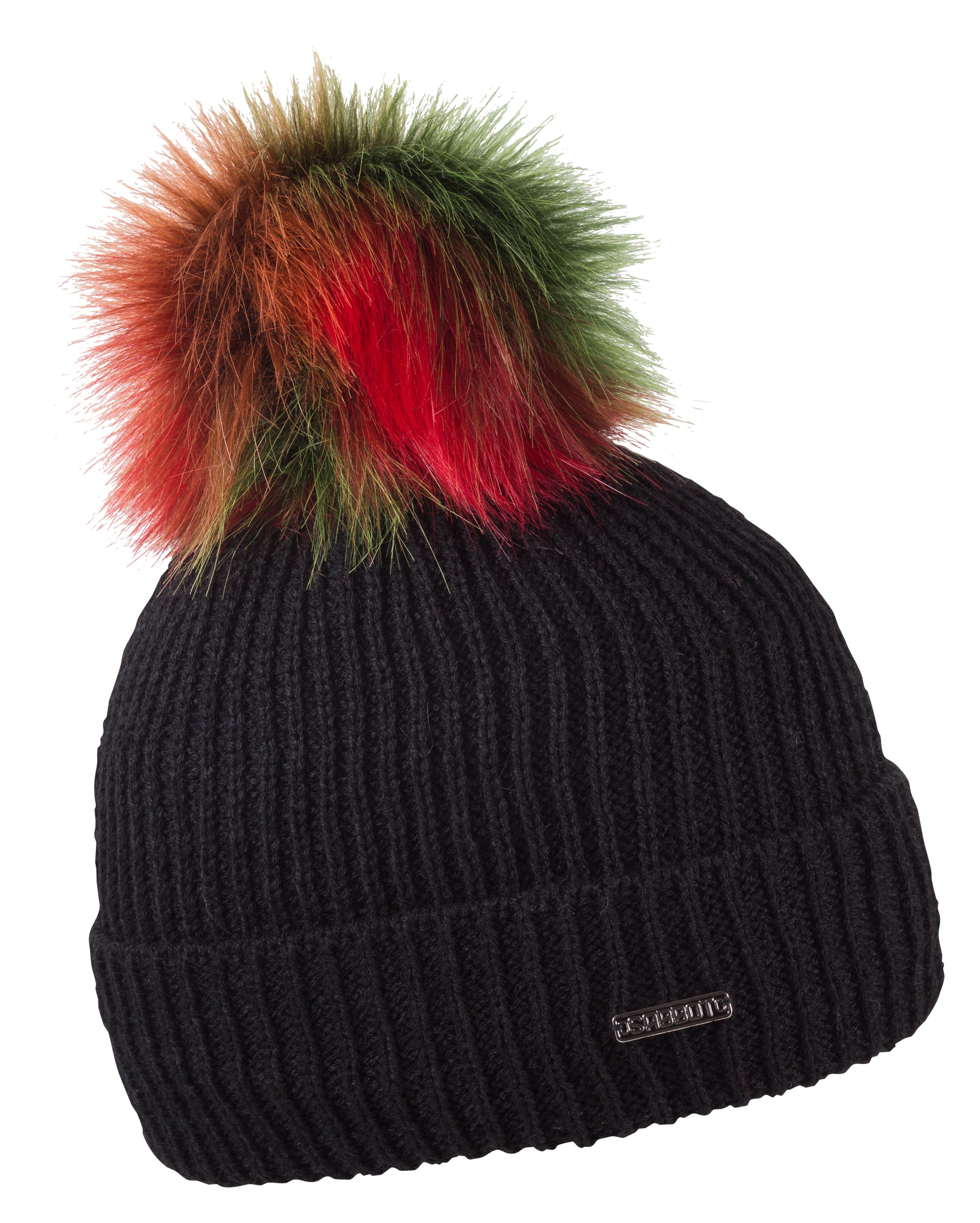 Sabbot Ladies Winter Fleece Lined Beanie Hat. Iveta. Black. Golf