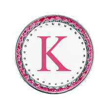 Load image into Gallery viewer, Surprizeshop Pink Letter A to Z Golf Ball Marker. New for 2024