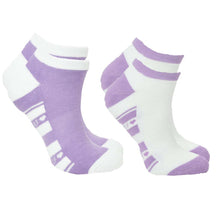 Load image into Gallery viewer, Pure Golf Ladies 2 Pair Pack of Dixie Golf Socks. Pink, Green, Purple, Navy etc