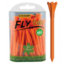 Load image into Gallery viewer, Champ Zarma Fly Golf Tees. 69mm. Neon Blue, Green, Orange, Red, Yellow and Pink.