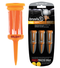 Load image into Gallery viewer, Brush T Golf Tees In Bullet Pack. 52MM, 57MM, 62MM or XLT